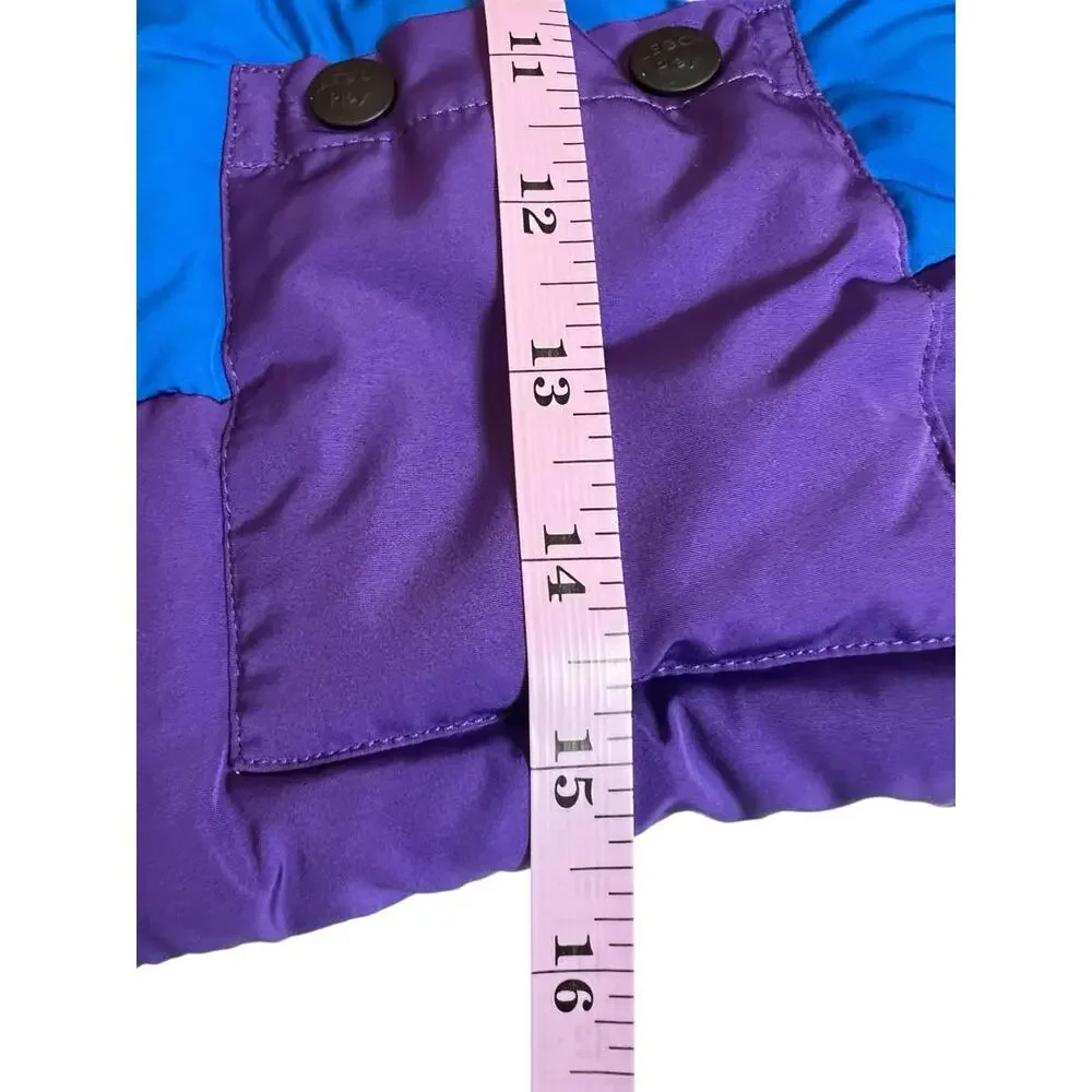 LEGO x Target Toddler 3T Puffer Jacket Vest‎ Convertible Black Blue Purple EUC